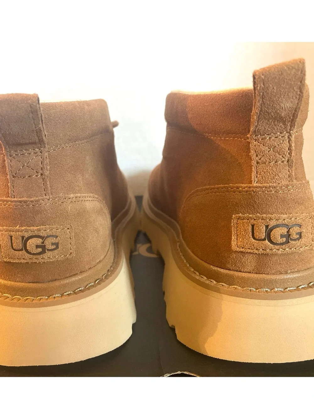 UGG Men's Chukka Lug Suede Boots Lace-Up Shoes NEW